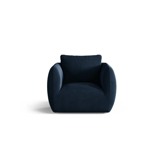 Velvet Armchair, "Iga", 1 Seat, 95.5x87x80, Royal Blue