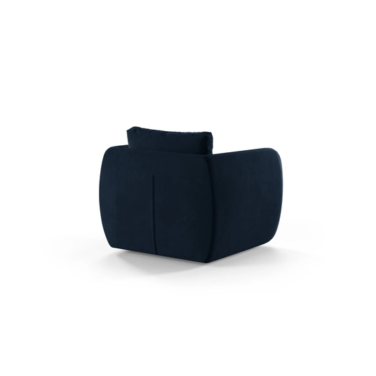Velvet Armchair, "Iga", 1 Seat, 95.5x87x80, Royal Blue