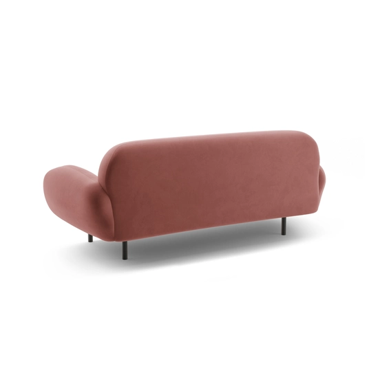 Velvet Sofa, "Poppy", 2 Seats, 178x72x82, Flamingo