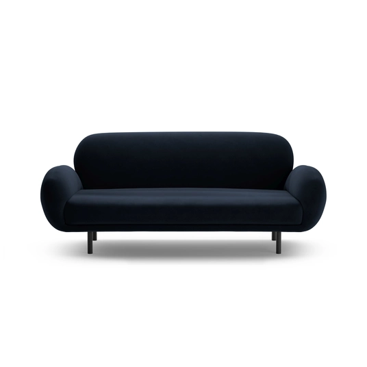 Velvet Sofa, "Poppy", 2 Seats, 178x72x82, Royal Blue
