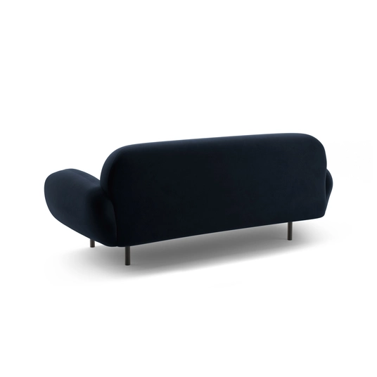 Velvet Sofa, "Poppy", 2 Seats, 178x72x82, Royal Blue