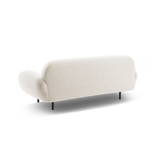 Boucle Sofa, "Poppy", 2 Seats, 178x72x82, White