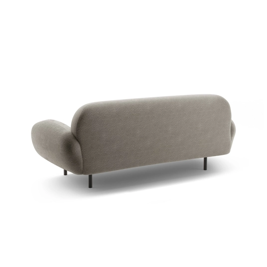 Boucle Sofa, "Poppy", 2 Seats, 178x72x82, Grey