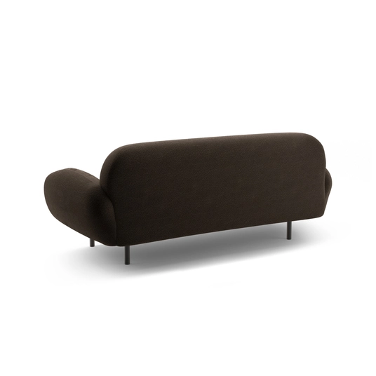 Boucle Sofa, "Poppy", 2 Seats, 178x72x82, Brown