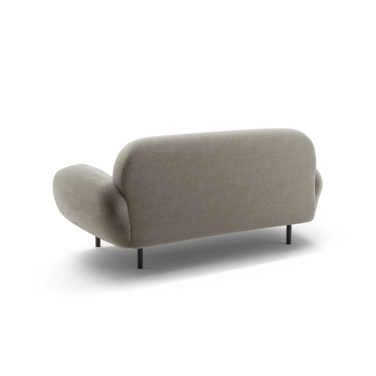 Boucle Sofa, "Poppy", 2 Seats, 148x72x82, Grey