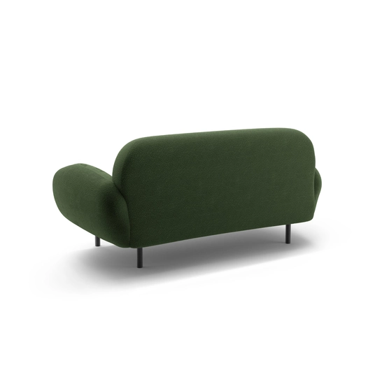 Boucle Sofa, "Poppy", 2 Seats, 148x72x82, Green