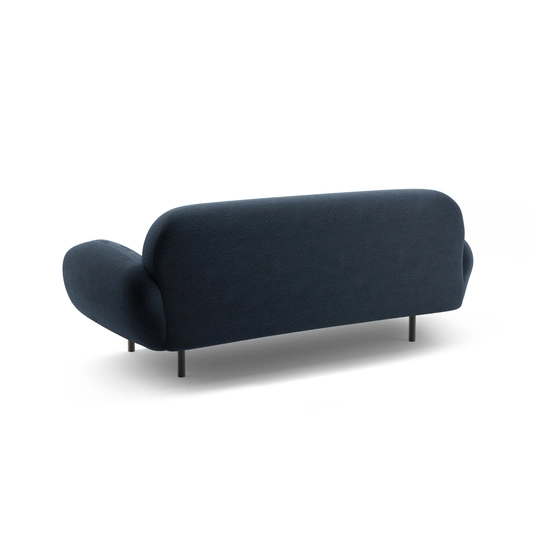 Boucle Sofa, "Poppy", 2 Seats, 178x72x82, Dark Blue