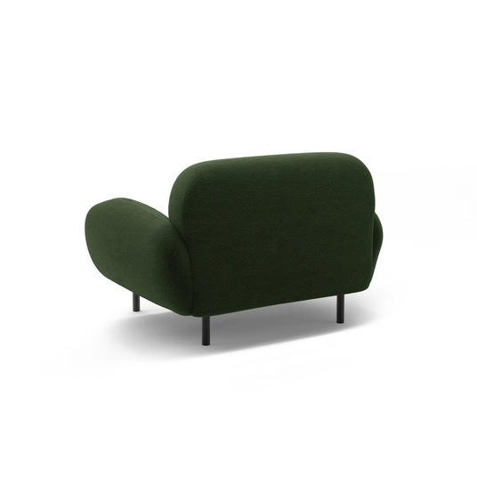 Boucle Armchair, "Poppy", 1 Seat, 90x72x82, Green