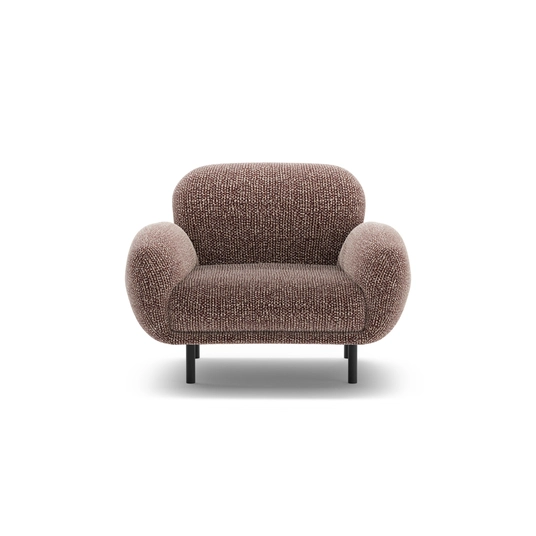 Armchair, "Poppy", 1 Seat, 90x72x82, Brown