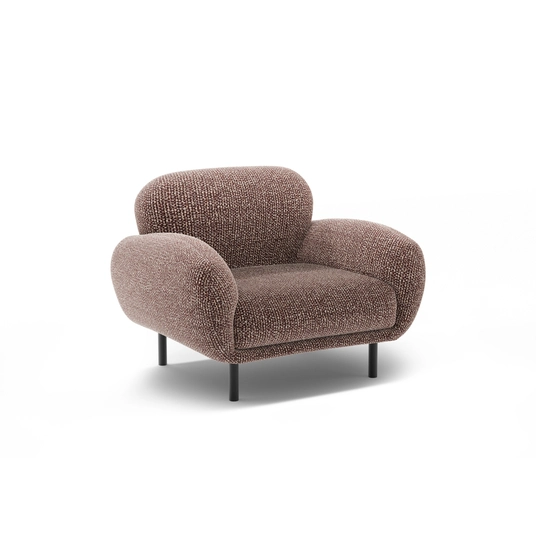 Armchair, "Poppy", 1 Seat, 90x72x82, Brown