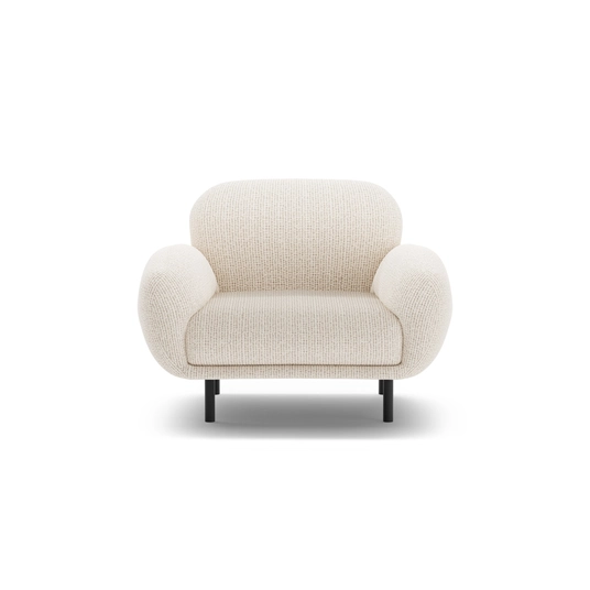 Armchair, "Poppy", 1 Seat, 90x72x82, Light Beige