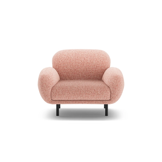 Armchair, "Poppy", 1 Seat, 90x72x82, Pink