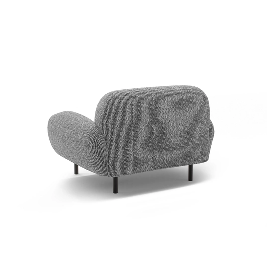 Armchair, "Poppy", 1 Seat, 90x72x82, Dark Grey