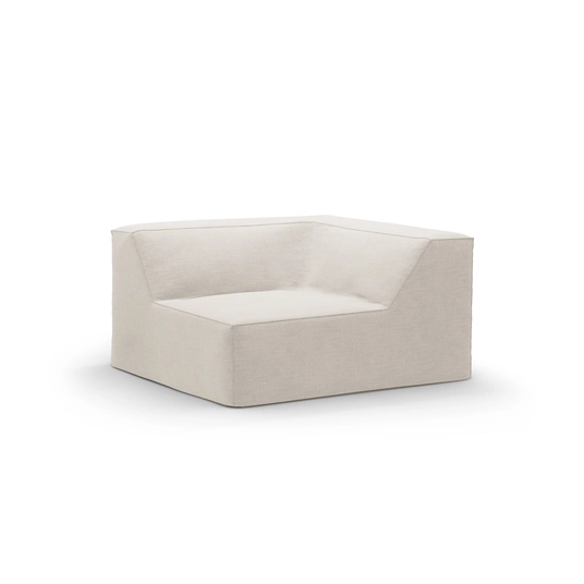 Corner Modul, "Jodie", 1 Seat, 102x102x70, Natural