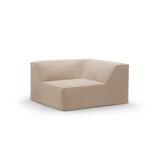 Corner Modul, "Jodie", 1 Seat, 102x102x70, Sand