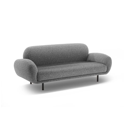 Sofa, "Poppy", 2 Seats, 178x72x82, Dark Grey