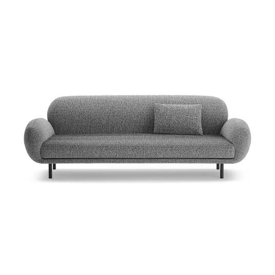 Sofa, "Poppy", 3 Seats, 208x72x82, Dark Grey