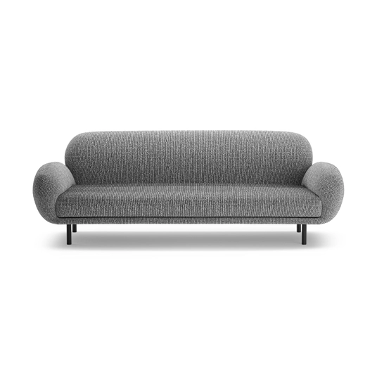 Sofa, "Poppy", 3 Seats, 208x72x82, Dark Grey