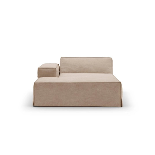 Chaise Longue Left, "Jodie", 1 Seat, 166x102x70, Sand