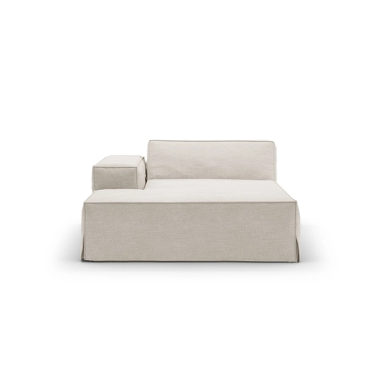 Chaise Longue Left, "Jodie", 1 Seat, 166x102x70, Natural