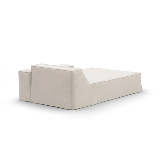 Chaise Longue Left, "Jodie", 1 Seat, 166x102x70, Natural