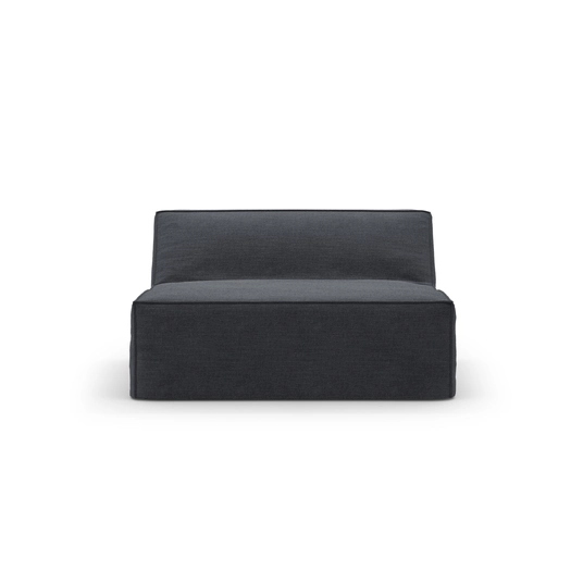 Modul Armless, "Jodie", 1 Seat, 100x102x70, Grey And Blue