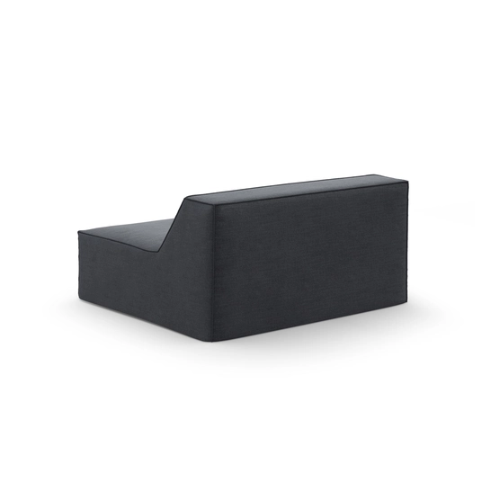 Modul Armless, "Jodie", 1 Seat, 100x102x70, Grey And Blue