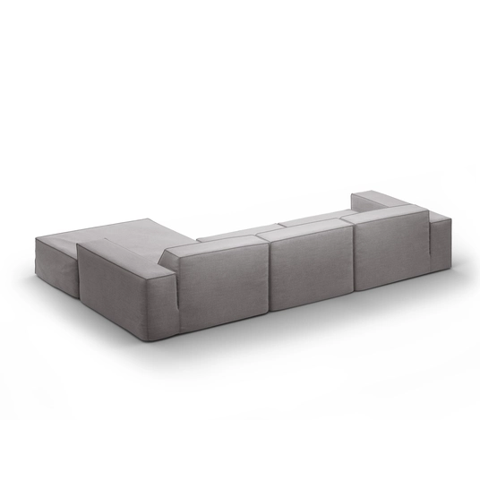 Modular Right Corner Sofa, "Jodie", 4 Seats, 284x166x70, Warm grey