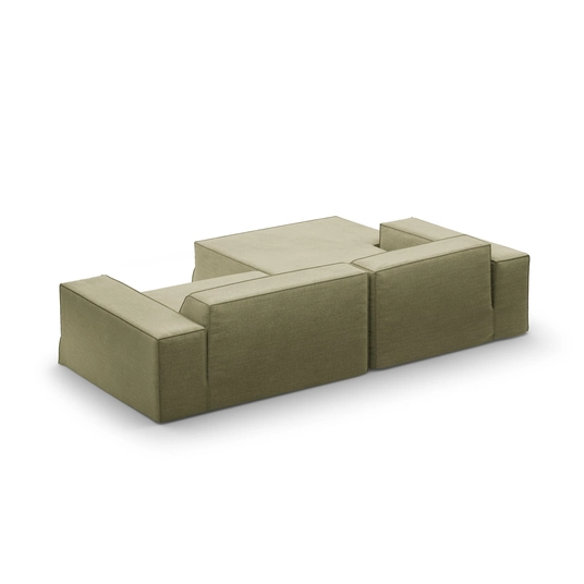 Modular Left Corner Sofa, "Jodie", 3 Seats, 224x166x70, Light Green