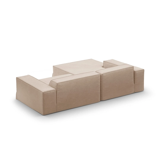 Modular Left Corner Sofa, "Jodie", 3 Seats, 224x166x70, Sand