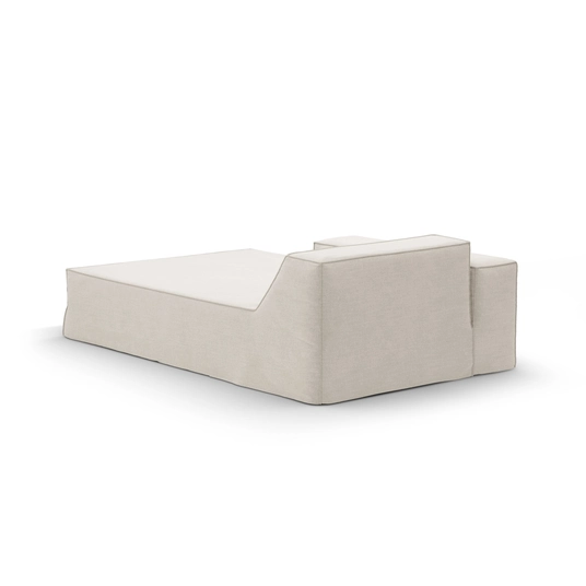 Chaise Longue Right, "Jodie", 1 Seat, 166x102x70, Natural