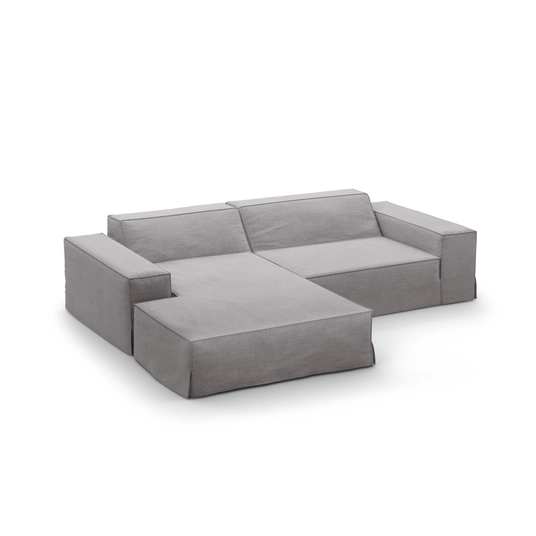 Modular Left Corner Sofa, "Jodie", 3 Seats, 224x166x70, Warm grey