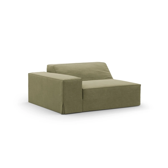 Modul Left, "Jodie", 1 Seat, 102x122x70, Light Green