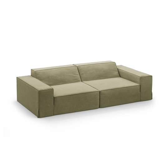 Modular Sofa, "Jodie", 3 Seats, 204x102x70, Light Green