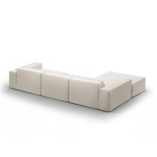Modular Left Corner Sofa, "Jodie", 4 Seats, 284x166x70, Natural
