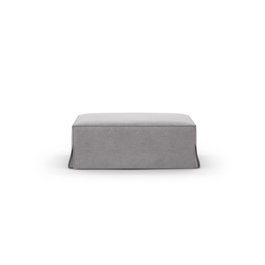 Pouf, "Jodie", 1 Seat, 102x80x40, Warm grey