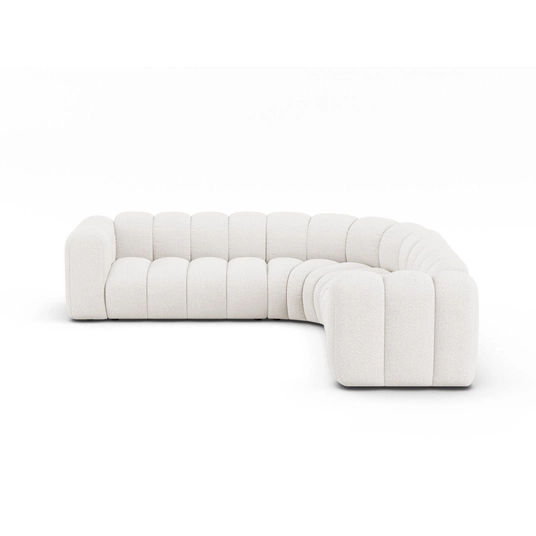 Modular Symmetrical Corner Sofa, "Lupine", 6 Seats, 280x280x70, White