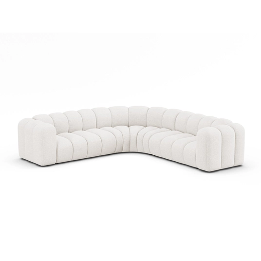 Modular Symmetrical Corner Sofa, "Lupine", 6 Seats, 280x280x70, White