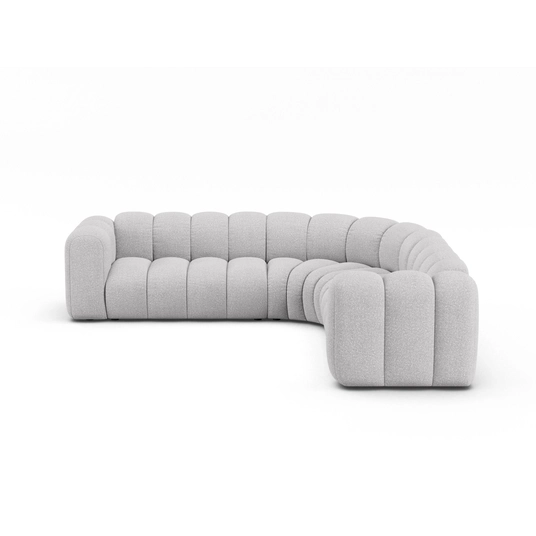 Modular Symmetrical Corner Sofa, "Lupine", 6 Seats, 280x280x70, Light Grey