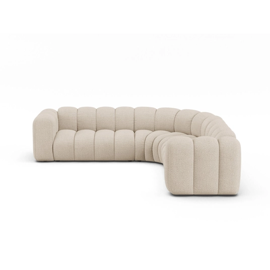 Modular Symmetrical Corner Sofa, "Lupine", 6 Seats, 280x280x70, Beige