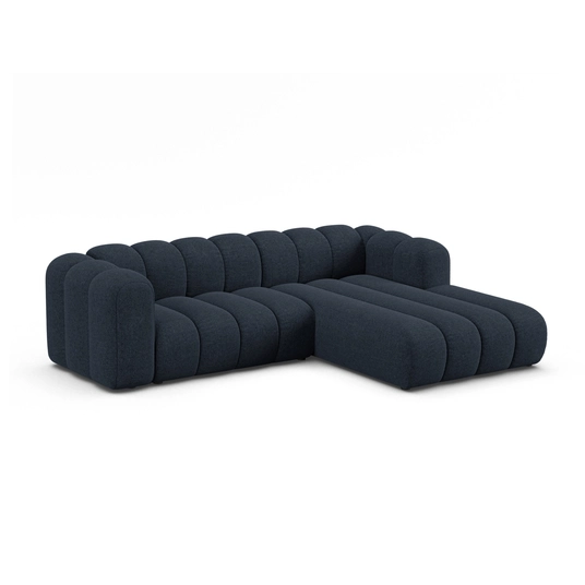 Modular Right Corner Sofa, "Lupine", 4 Seats, 260x177x70, Navy Blue