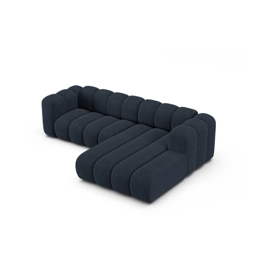 Modular Right Corner Sofa, "Lupine", 4 Seats, 260x177x70, Navy Blue