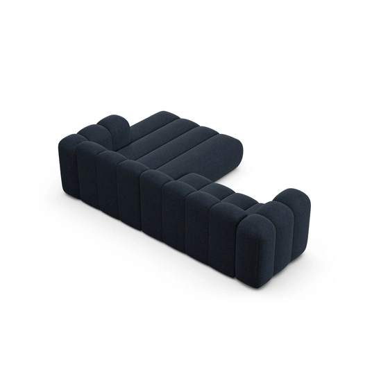 Modular Right Corner Sofa, "Lupine", 4 Seats, 260x177x70, Navy Blue