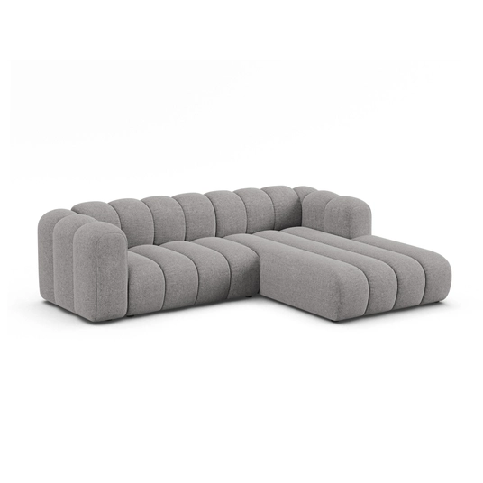 Modular Right Corner Sofa, "Lupine", 4 Seats, 260x177x70, Light Grey