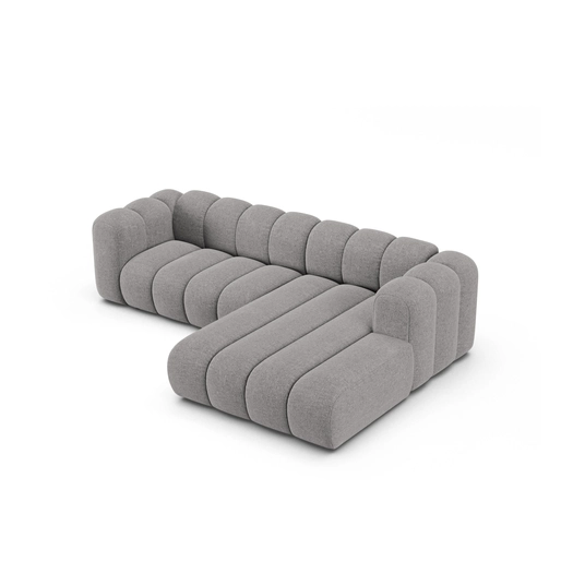 Modular Right Corner Sofa, "Lupine", 4 Seats, 260x177x70, Light Grey