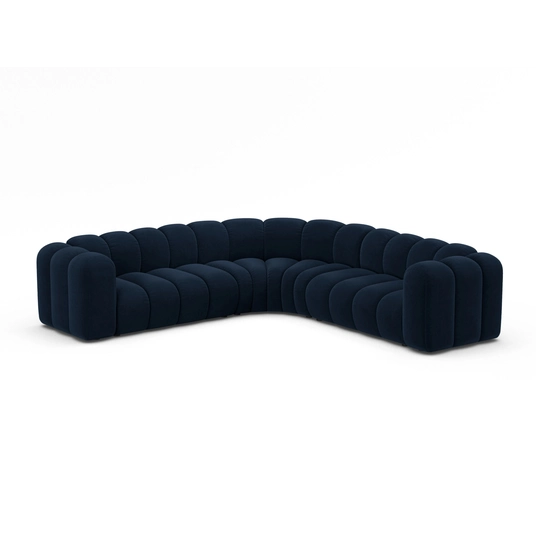 Modular Symmetrical Corner Sofa, "Lupine", 6 Seats, 280x280x70, Royal Blue