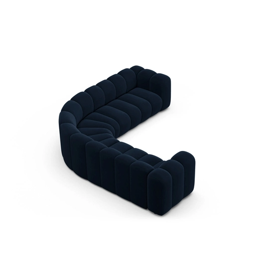 Modular Symmetrical Corner Sofa, "Lupine", 6 Seats, 280x280x70, Royal Blue