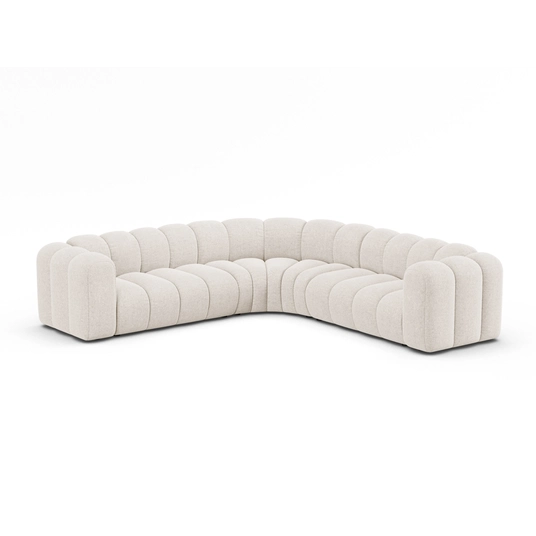 Modular Symmetrical Corner Sofa, "Lupine", 6 Seats, 280x280x70, Light Beige