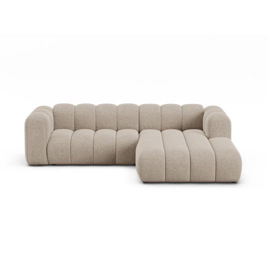 Modular Right Corner Sofa, "Lupine", 4 Seats, 260x177x70, Dark Beige