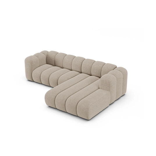 Modular Right Corner Sofa, "Lupine", 4 Seats, 260x177x70, Dark Beige